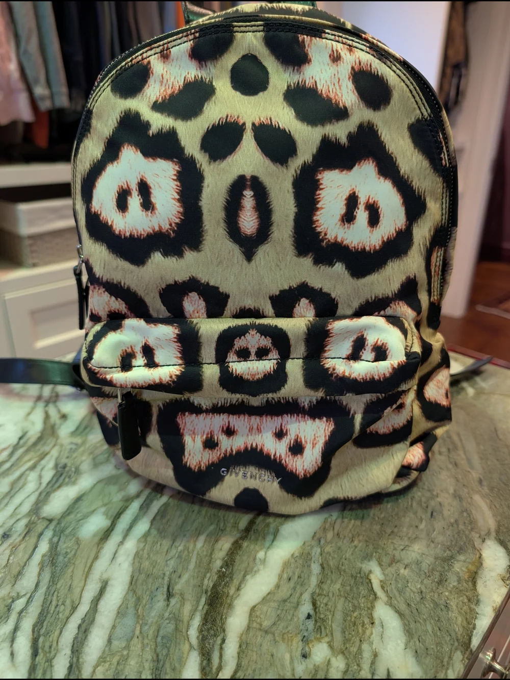Givenchy Pandora Leopard Print Backpack Resort 2016